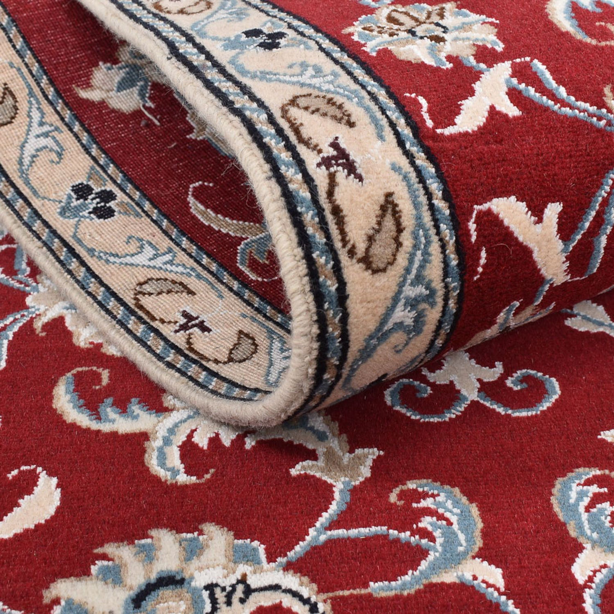 Loper Perzisch tapijt - Nain - 198 x 77 cm - rood