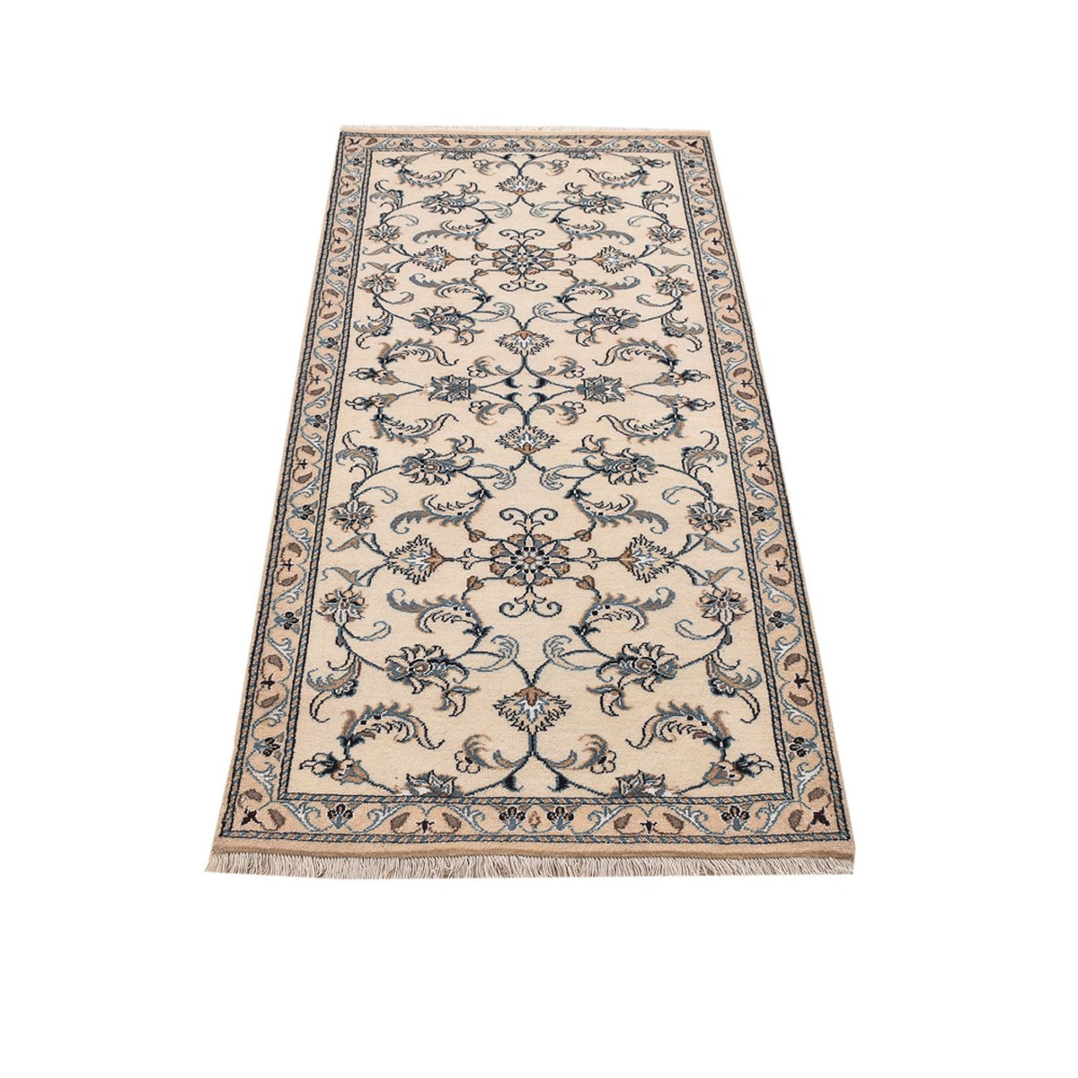 Loper Perzisch tapijt - Nain - 182 x 79 cm - beige