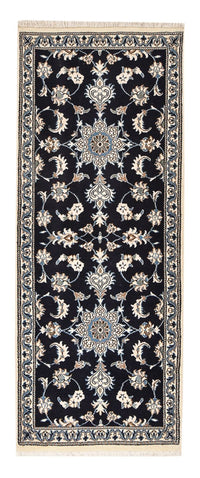 Loper Perzisch tapijt - Nain - 200 x 79 cm - donkerblauw