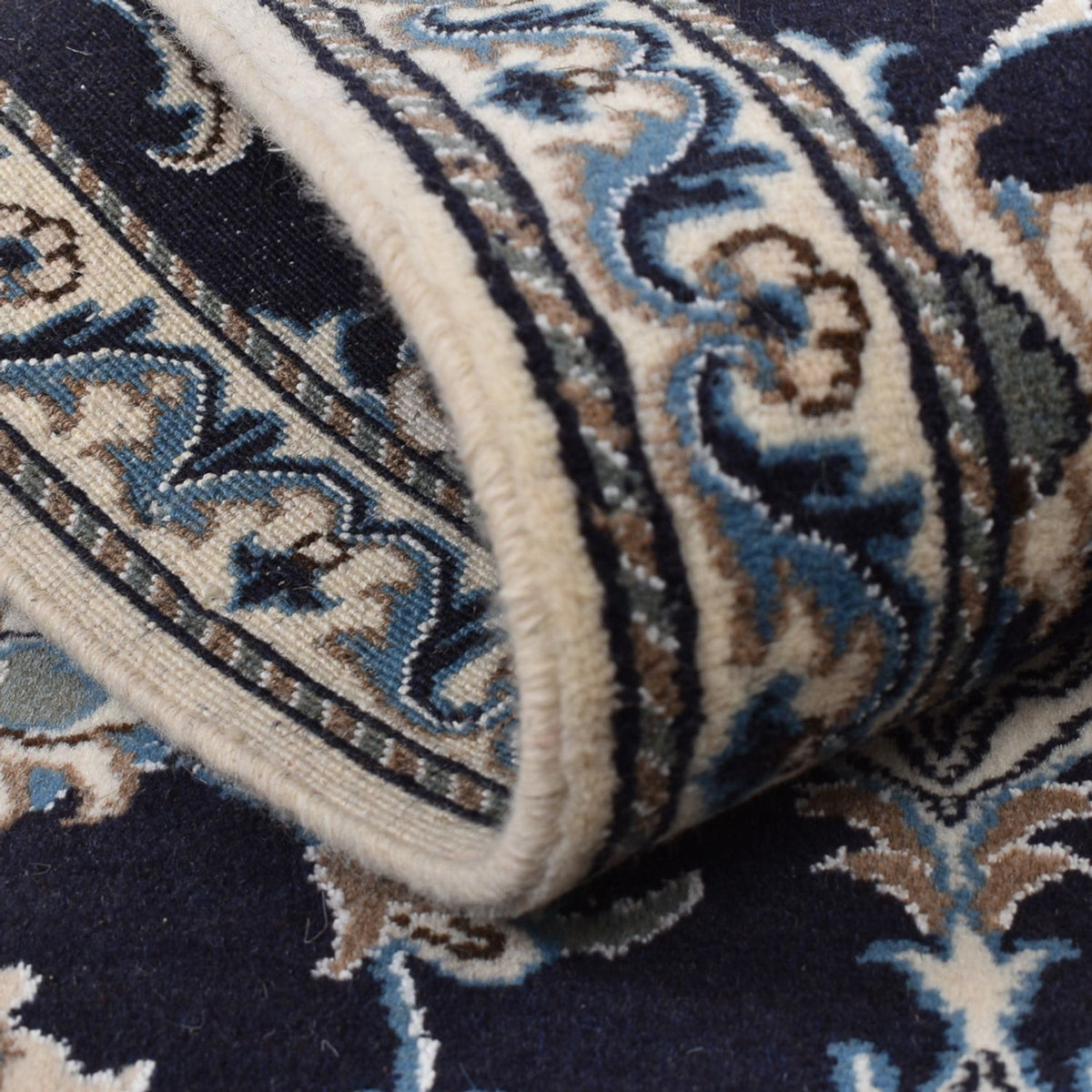 Loper Perzisch tapijt - Nain - 200 x 79 cm - donkerblauw