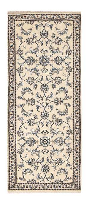Loper Perzisch tapijt - Nain - 200 x 80 cm - beige