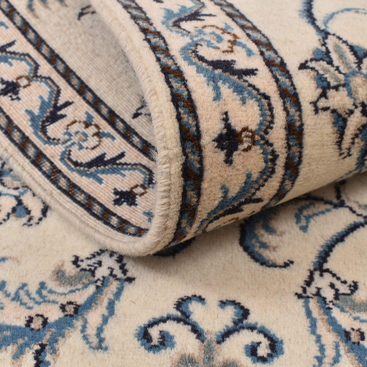 Loper Perzisch tapijt - Nain - 200 x 80 cm - beige