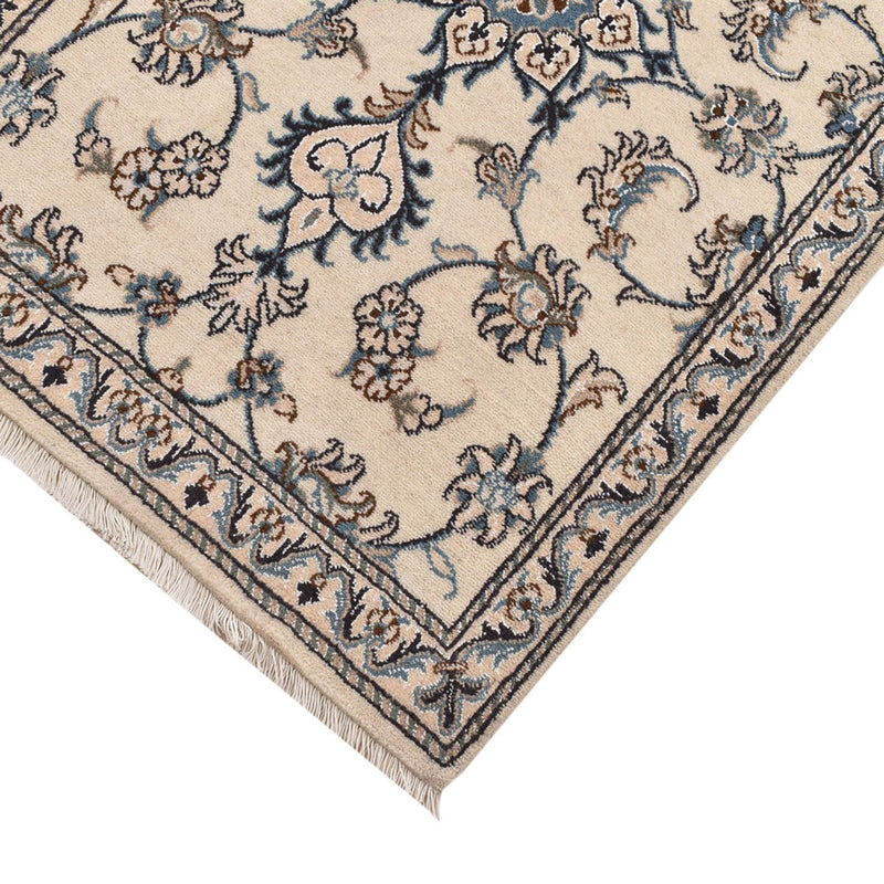 Loper Perzisch tapijt - Nain - 201 x 77 cm - beige
