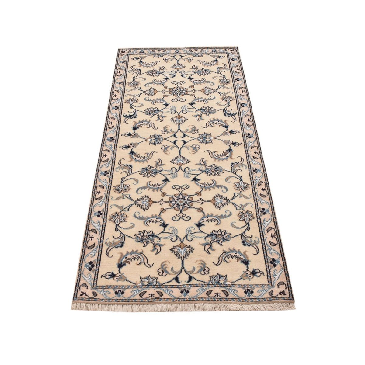 Loper Perzisch tapijt - Nain - 193 x 80 cm - beige
