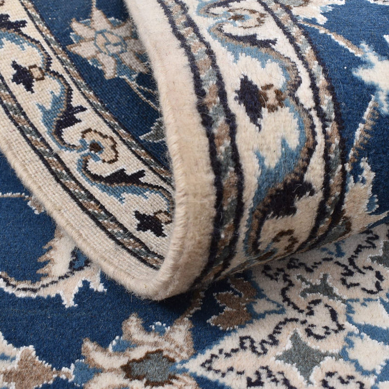 Loper Perzisch tapijt - Nain - 197 x 76 cm - donkerblauw