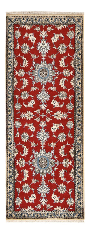 Loper Perzisch tapijt - Nain - 209 x 80 cm - rood