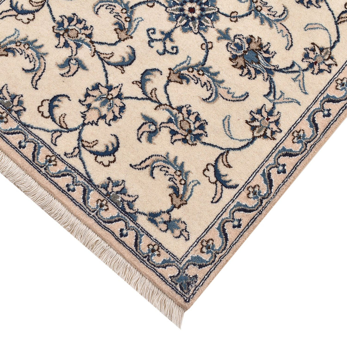 Loper Perzisch tapijt - Nain - 190 x 80 cm - beige