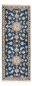 Loper Perzisch tapijt - Nain - 195 x 77 cm - zee blauw