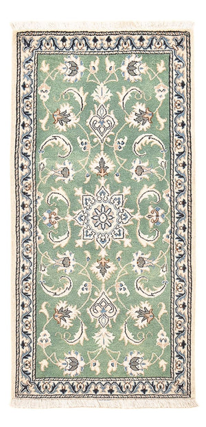 Perzisch tapijt - Nain - 139 x 66 cm - lichtgroen