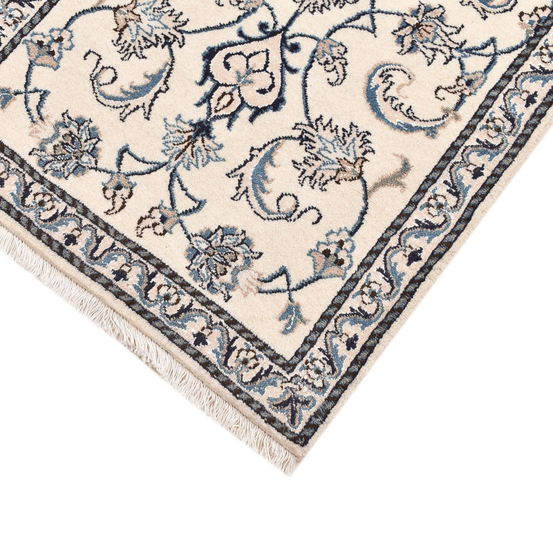 Perzisch tapijt - Nain - 143 x 70 cm - lichtgrijs