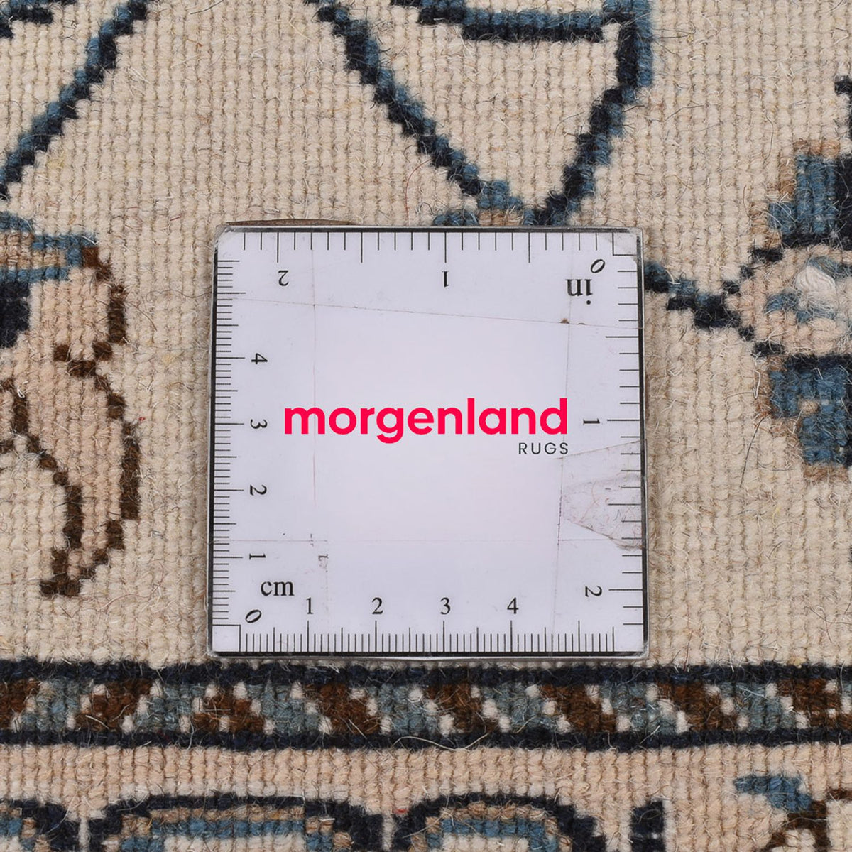 Perzisch tapijt - Nain - 136 x 67 cm - lichtgrijs