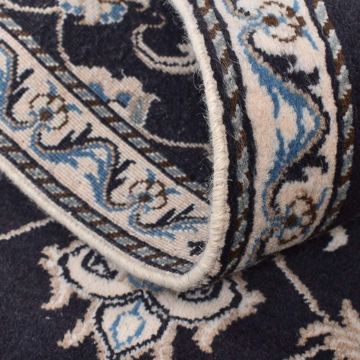 Perzisch tapijt - Nain - 136 x 70 cm - donkerblauw