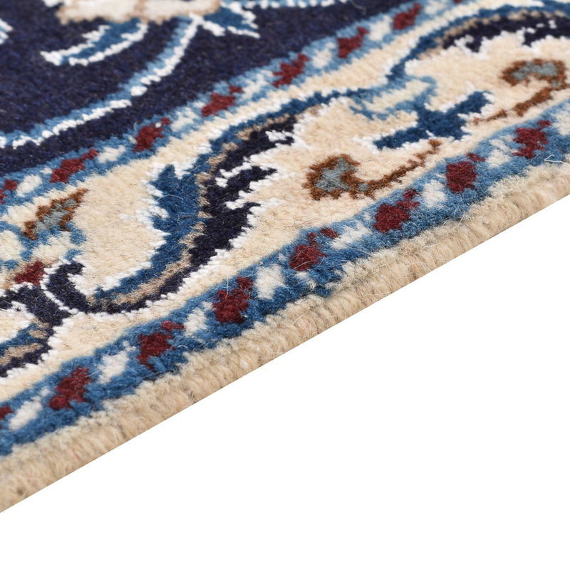 Perzisch tapijt - Nain - 90 x 62 cm - donkerblauw