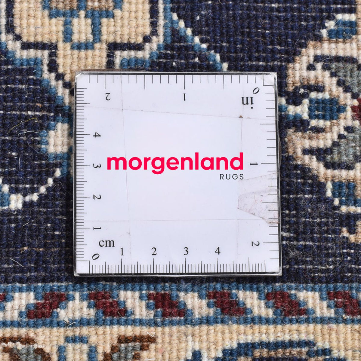 Perzisch tapijt - Nain - 90 x 62 cm - donkerblauw