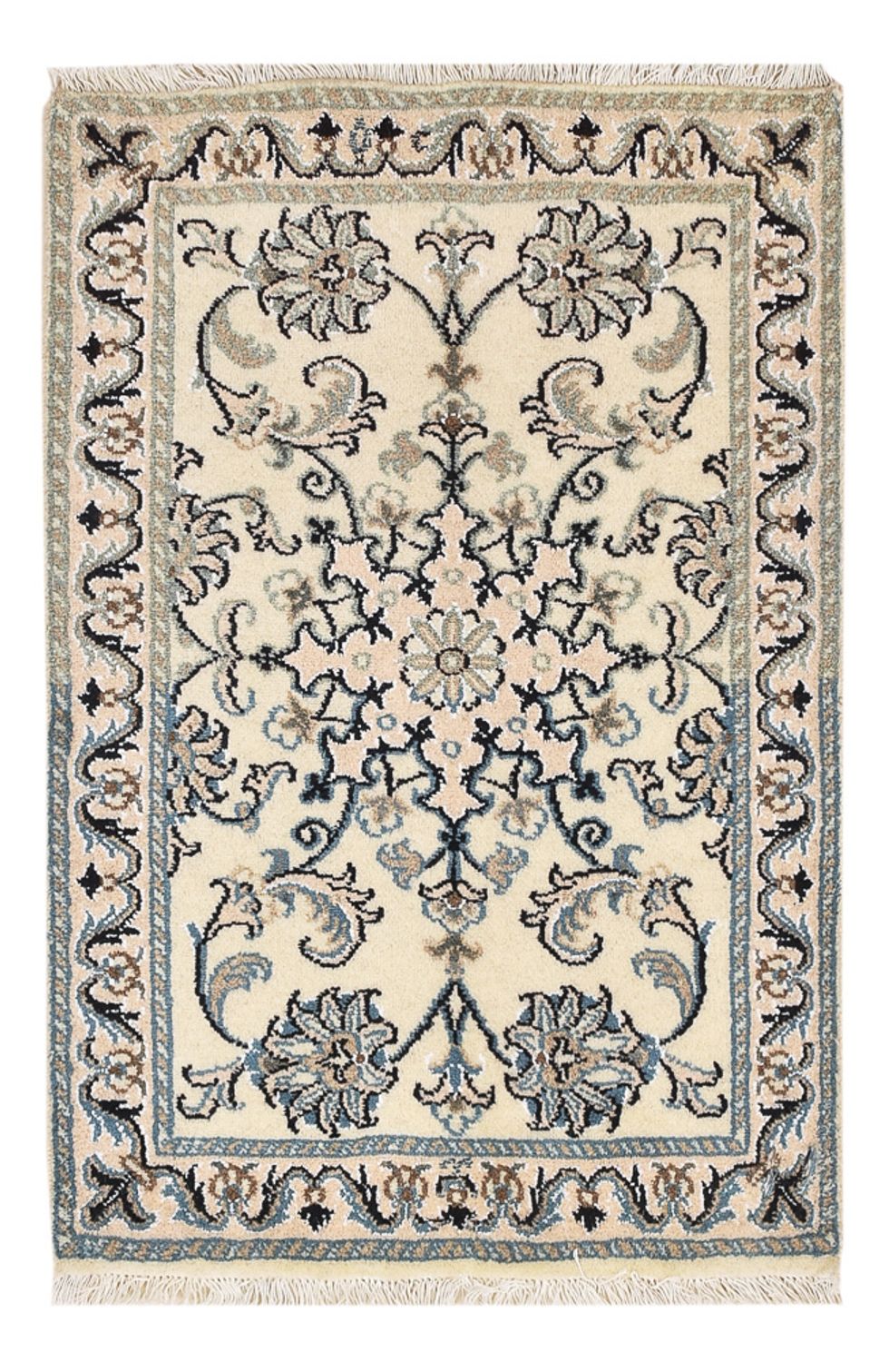 Perzisch tapijt - Nain - 87 x 60 cm - beige