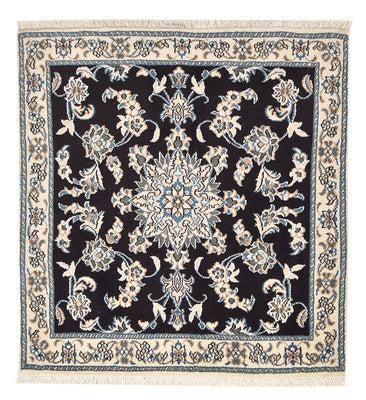 Loper Perzisch tapijt - Nain - 100 x 93 cm - donkerblauw