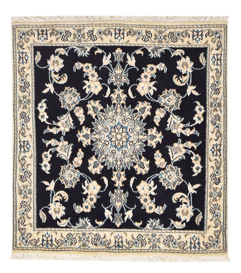Perzisch tapijt - Nain vierkant  - 103 x 96 cm - donkerblauw