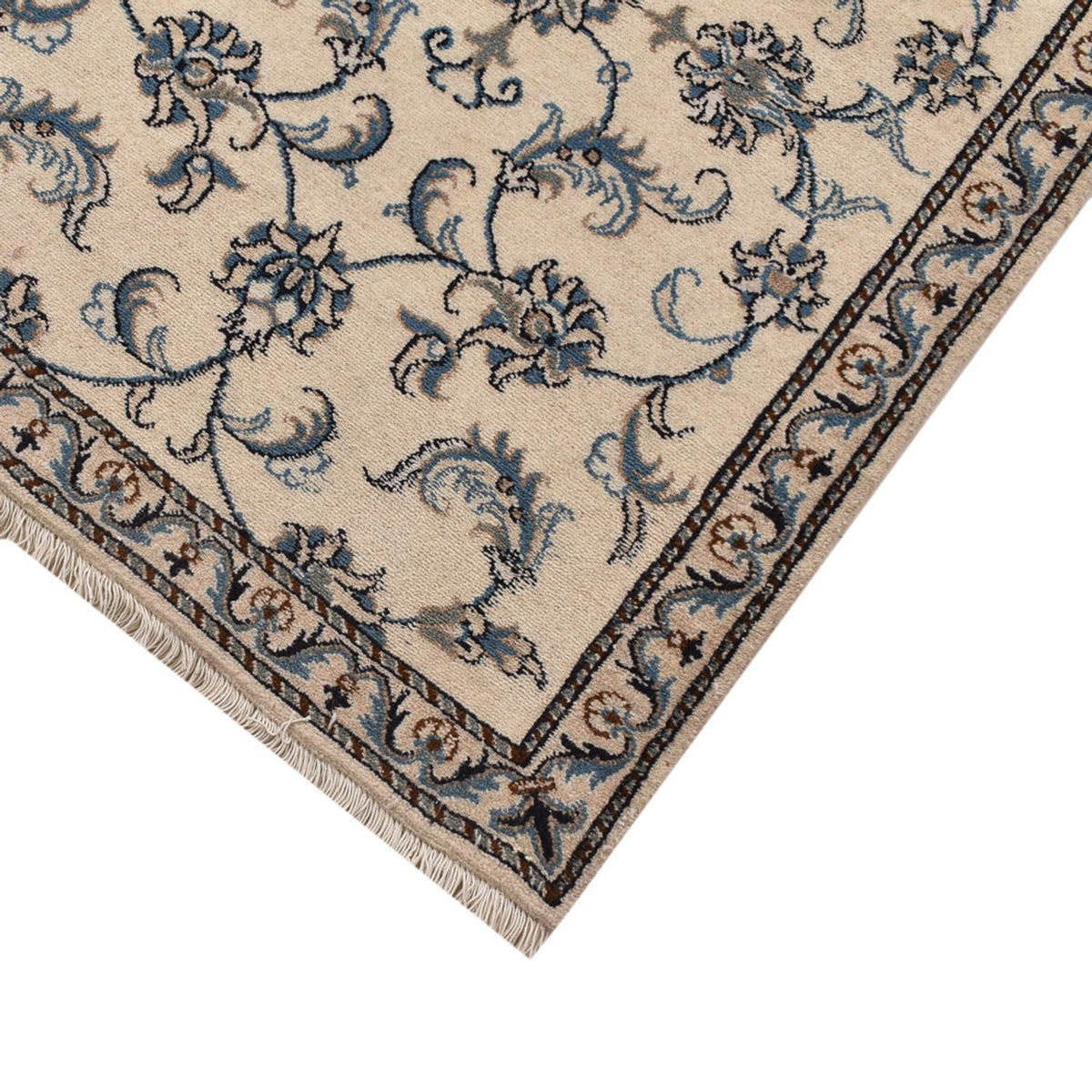 Loper Perzisch tapijt - Nain - 300 x 80 cm - beige