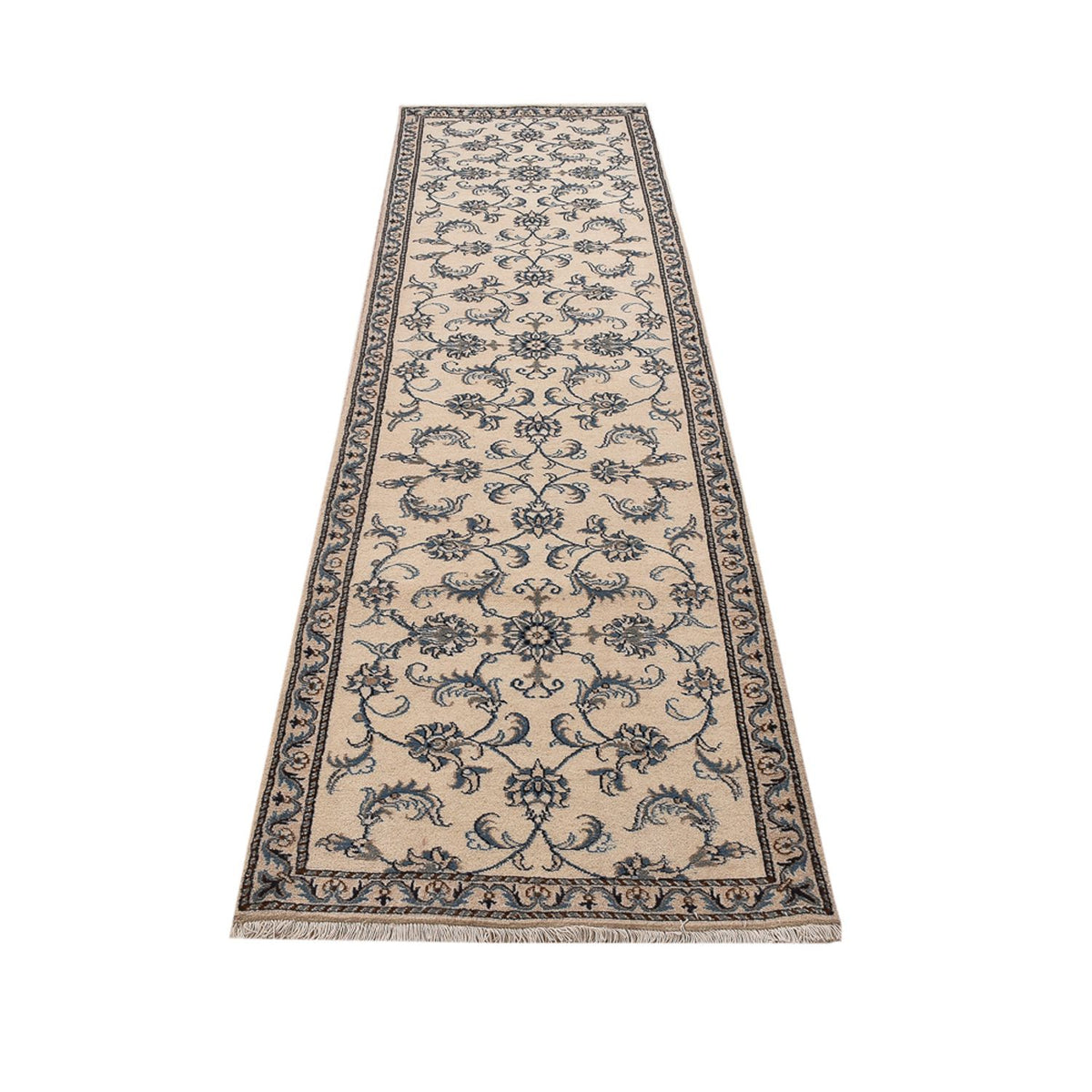 Loper Perzisch tapijt - Nain - 300 x 80 cm - beige