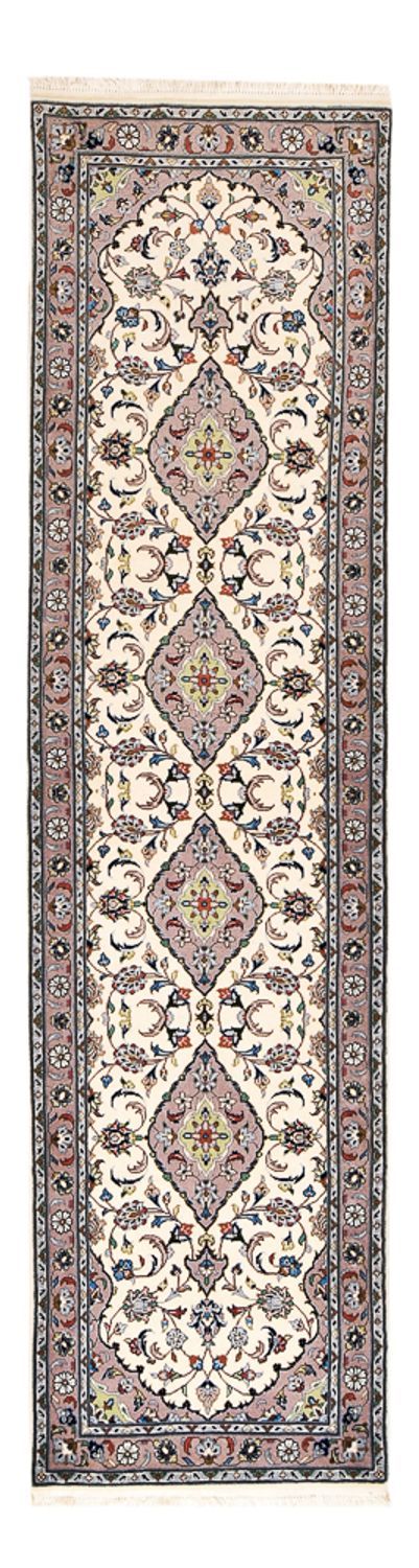 Loper Perzisch tapijt - Keshan - 308 x 80 cm - beige