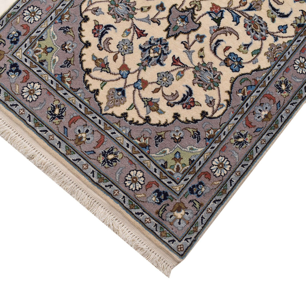 Loper Perzisch tapijt - Keshan - 308 x 80 cm - beige