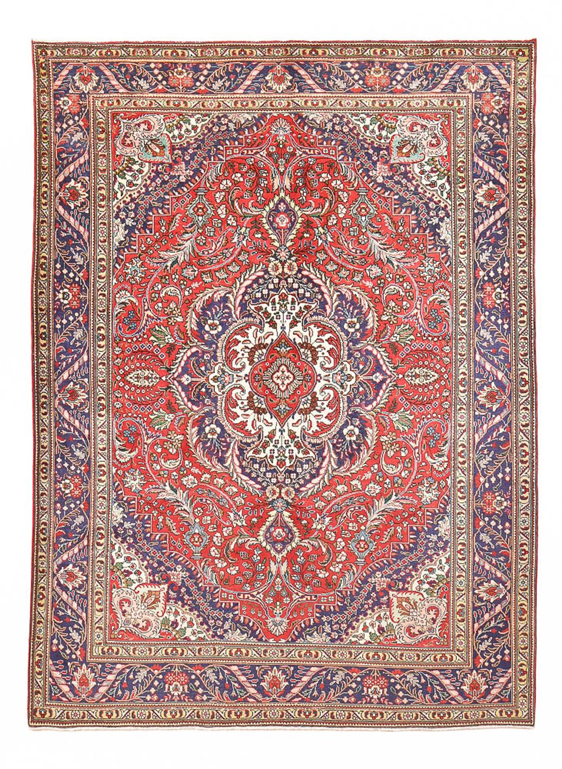 Perzisch tapijt - Tabriz - 342 x 248 cm - rood