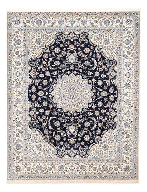 Perzisch tapijt - Nain - Premium speciale vorm  - 211 x 269 cm - donkerblauw