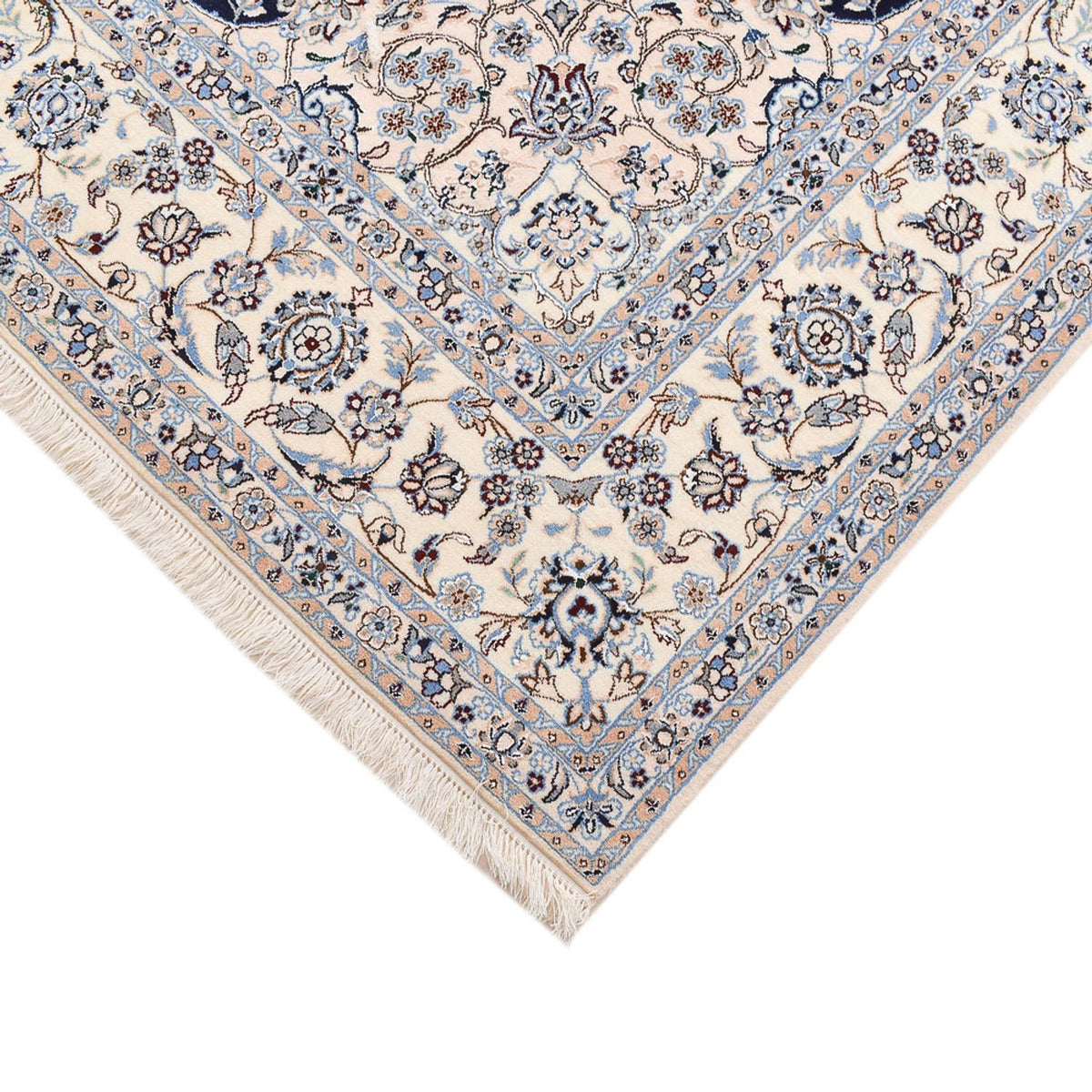 Perzisch tapijt - Nain - Premium speciale vorm  - 211 x 269 cm - donkerblauw