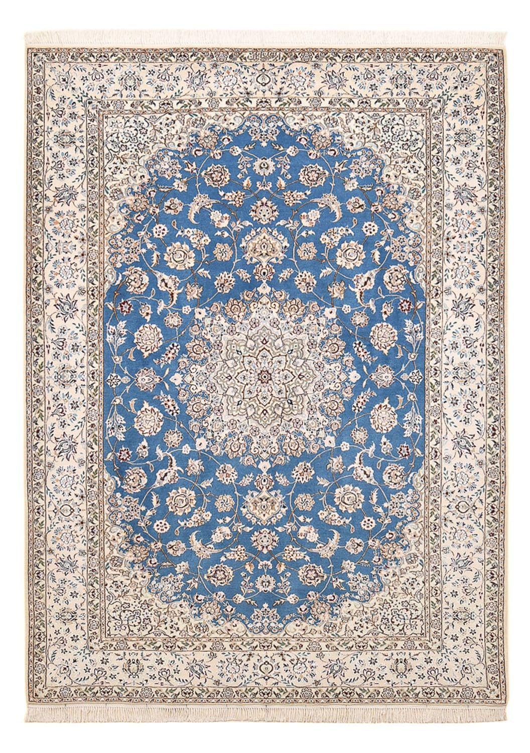 Perzisch tapijt - Nain - Premium - 221 x 159 cm - blauw