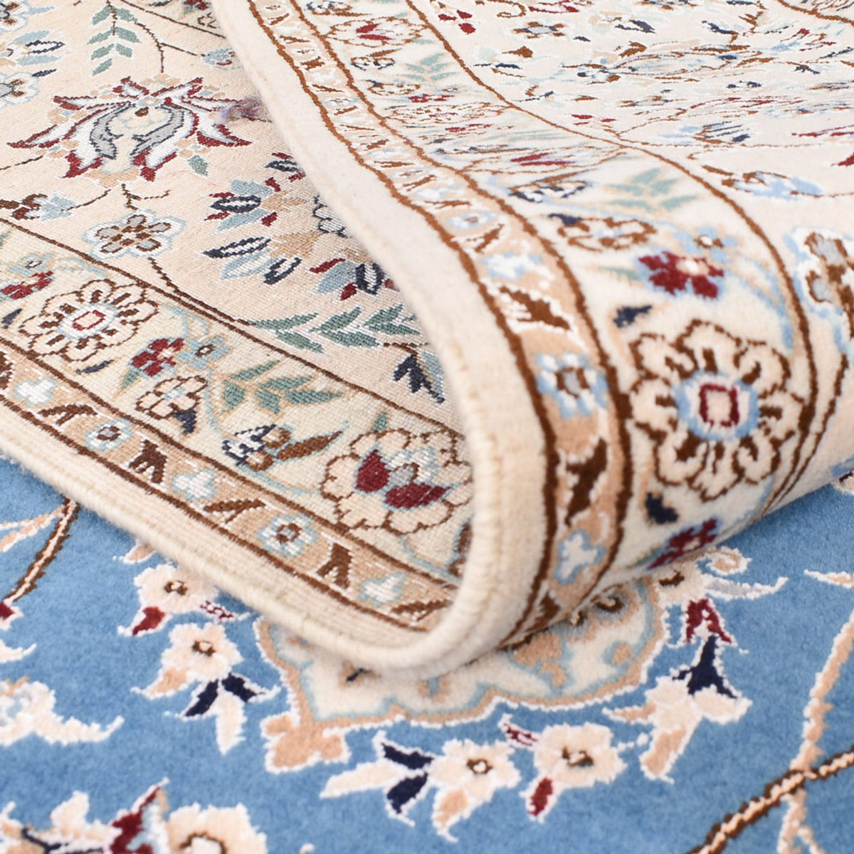 Perzisch tapijt - Nain - Premium - 221 x 159 cm - blauw