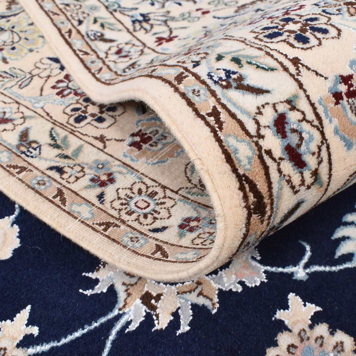 Perzisch tapijt - Nain - Premium - 245 x 165 cm - donkerblauw