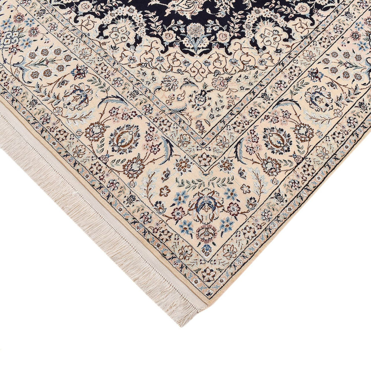 Perzisch tapijt - Nain - Premium - 240 x 161 cm - donkerblauw