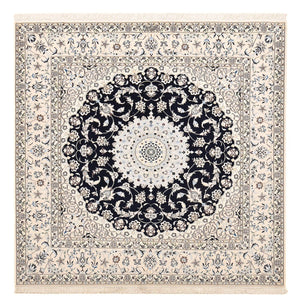 Perzisch tapijt - Nain - Premium vierkant  - 181 x 178 cm - donkerblauw