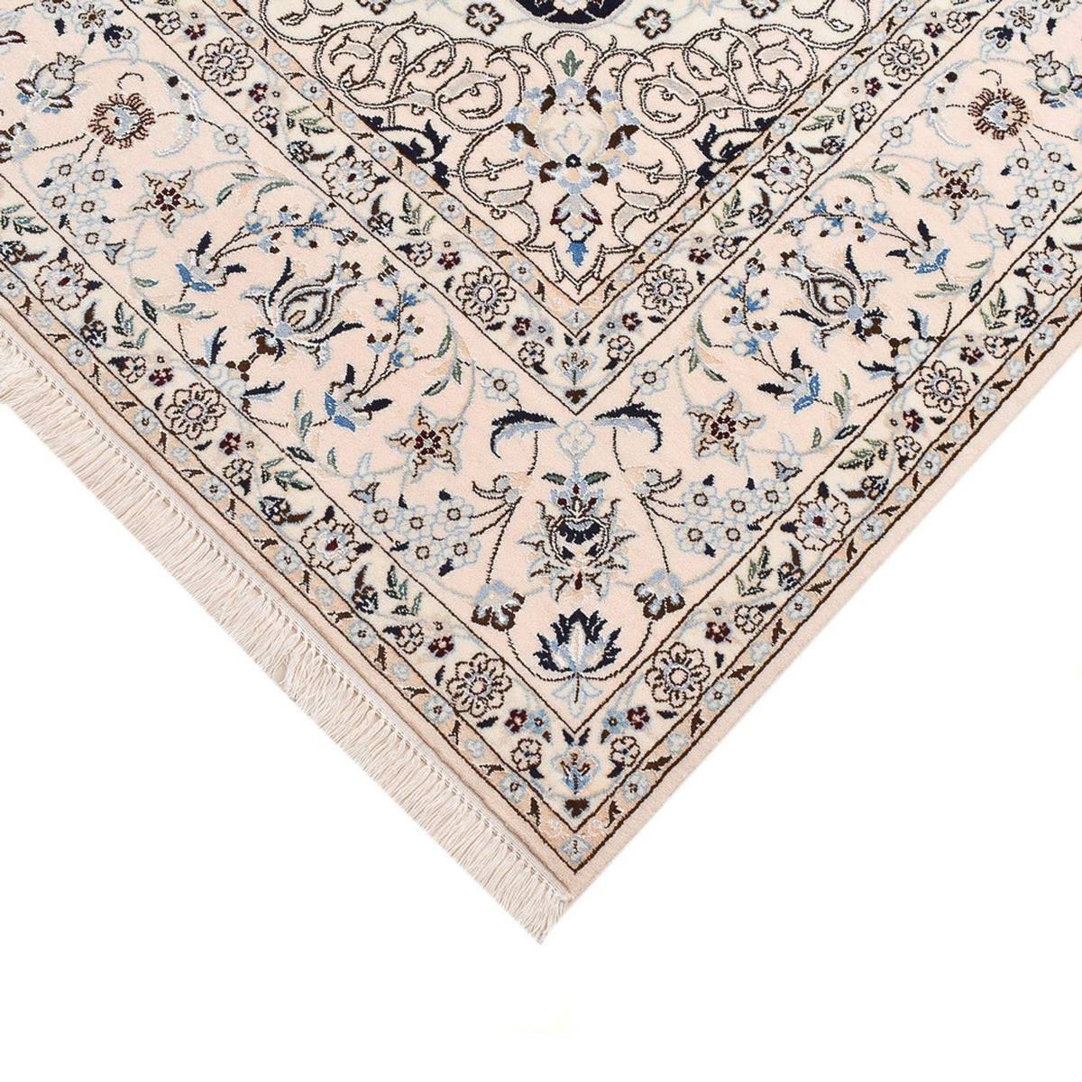 Perzisch tapijt - Nain - Premium vierkant  - 181 x 178 cm - donkerblauw