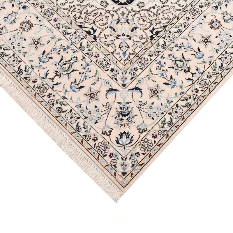 Perzisch tapijt - Nain - Premium vierkant  - 181 x 178 cm - donkerblauw