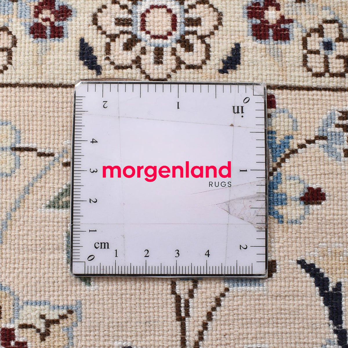 Perzisch tapijt - Nain - Premium vierkant  - 181 x 178 cm - donkerblauw