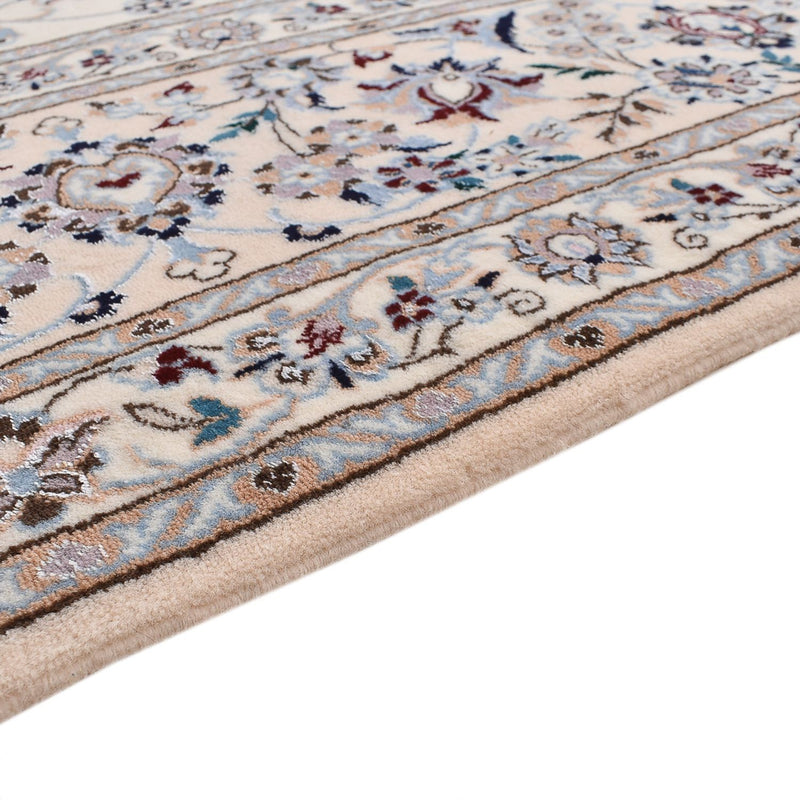 Perzisch tapijt - Nain - Premium vierkant  - 204 x 207 cm - lichtgrijs