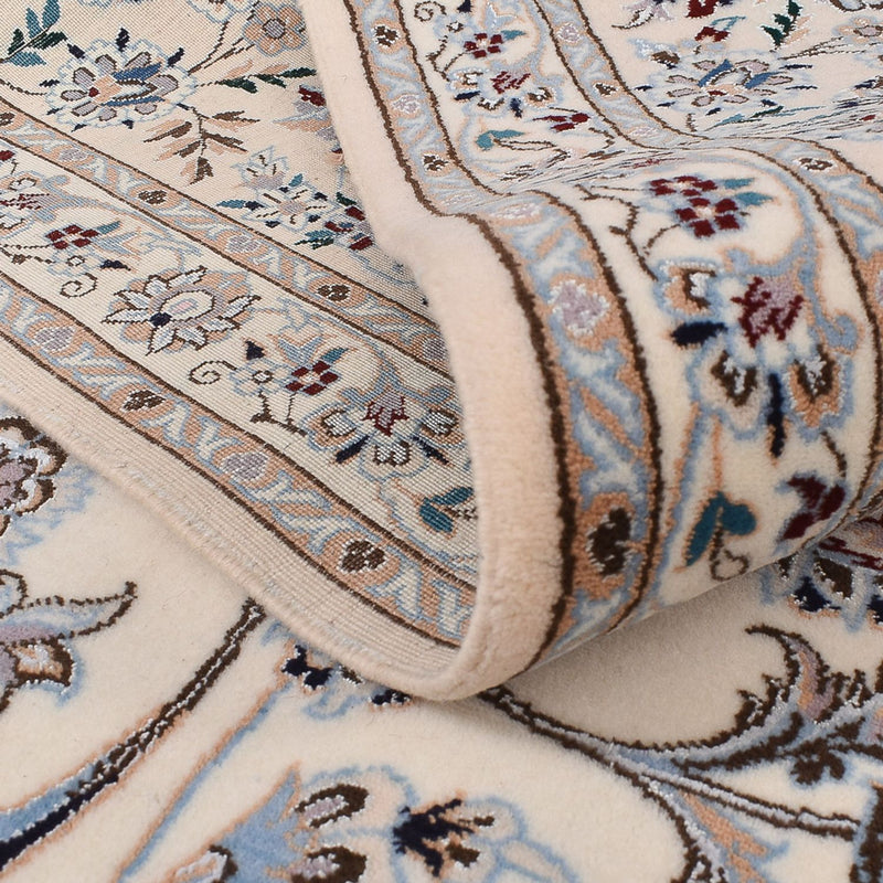 Perzisch tapijt - Nain - Premium vierkant  - 204 x 207 cm - lichtgrijs