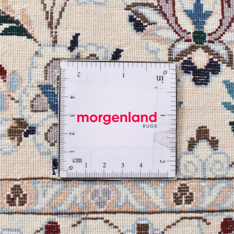 Perzisch tapijt - Nain - Premium vierkant  - 204 x 207 cm - lichtgrijs