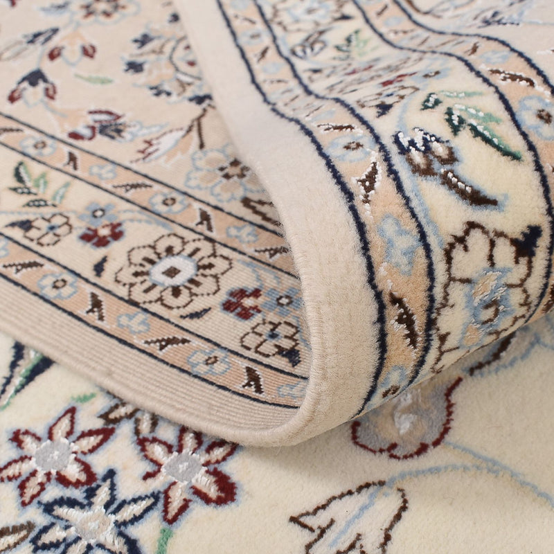 Perzisch tapijt - Nain - Premium vierkant  - 205 x 206 cm - lichtgrijs