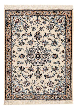 Perzisch tapijt - Nain - Koninklijk - 87 x 66 cm - crème