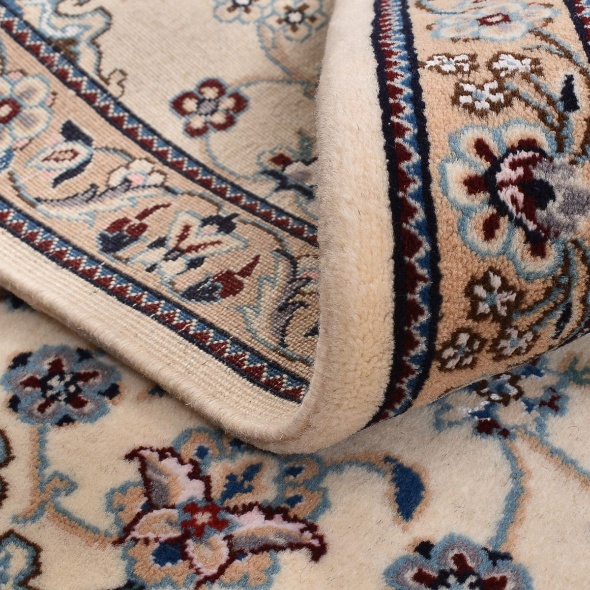 Perzisch tapijt - Nain - Koninklijk - 87 x 66 cm - crème