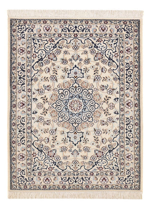 Perzisch tapijt - Nain - Koninklijk - 105 x 81 cm - lichtgrijs