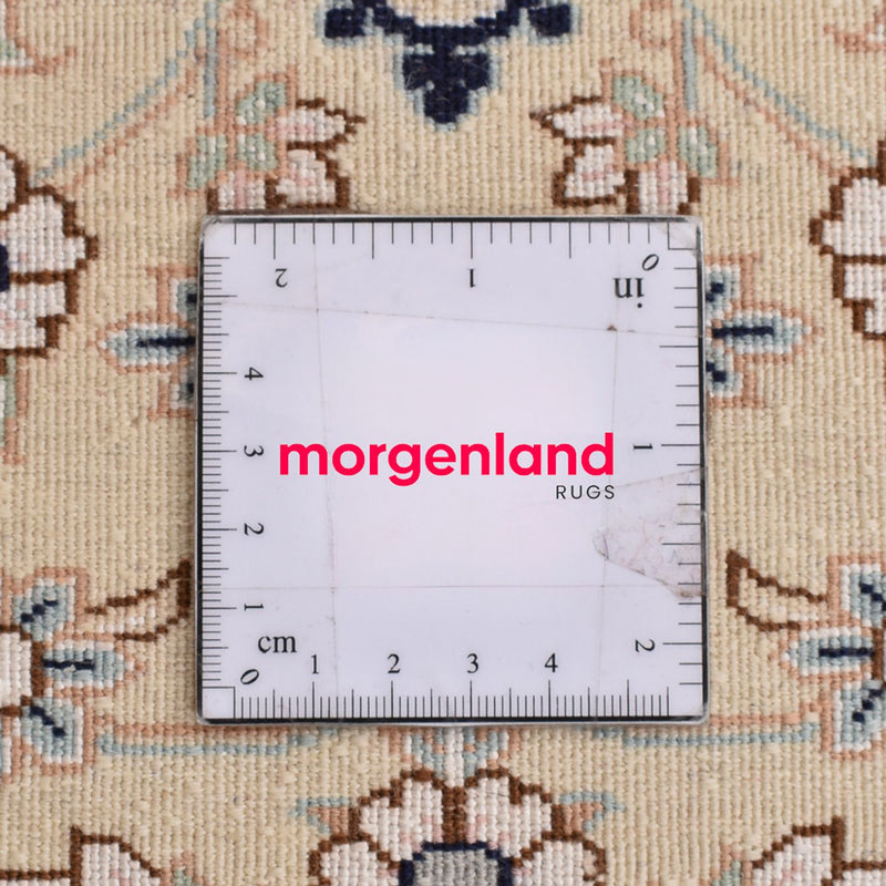 Perzisch tapijt - Nain - Koninklijk - 105 x 81 cm - lichtgrijs