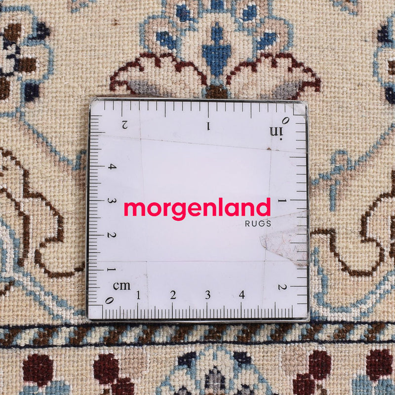 Perzisch tapijt - Nain - Koninklijk - 109 x 69 cm - lichtgrijs