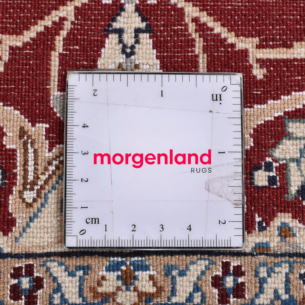 Perzisch tapijt - Nain - Koninklijk - 94 x 63 cm - donkerrood