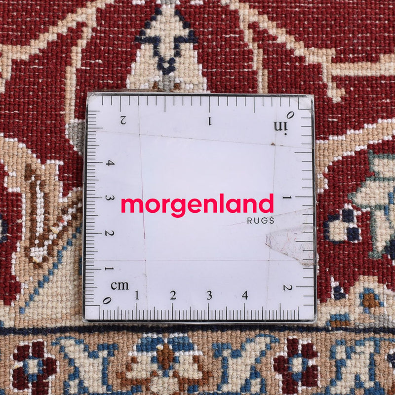 Perzisch tapijt - Nain - Koninklijk - 94 x 63 cm - donkerrood