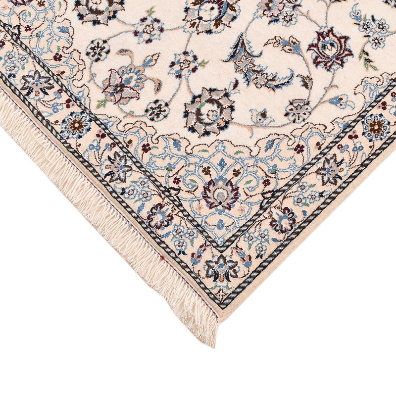 Perzisch tapijt - Nain - Koninklijk - 108 x 71 cm - lichtgrijs