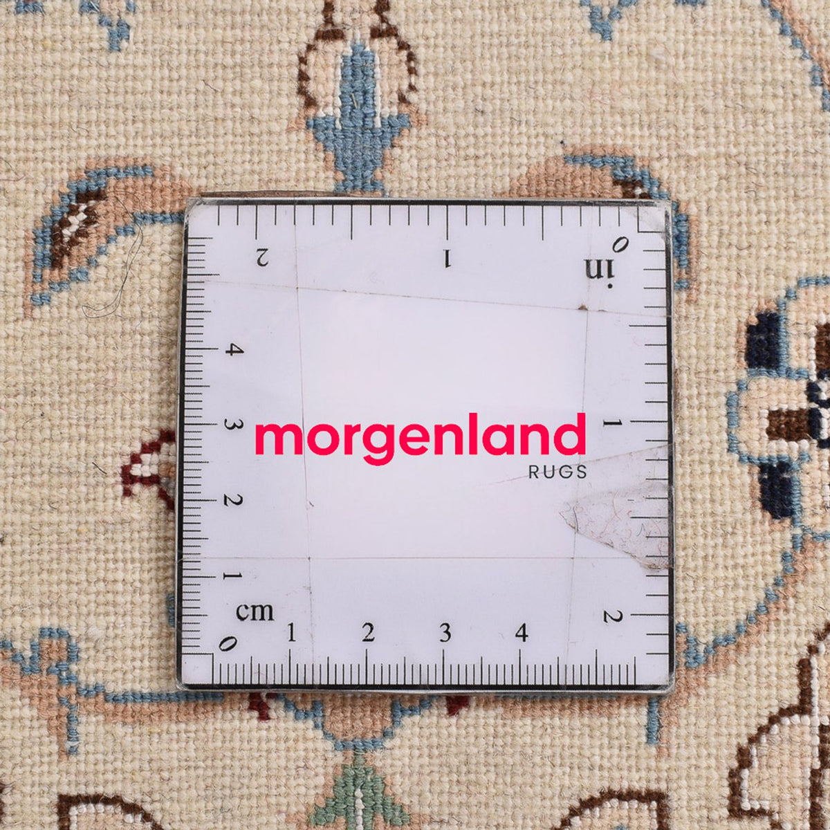 Perzisch tapijt - Nain - Koninklijk - 108 x 71 cm - lichtgrijs