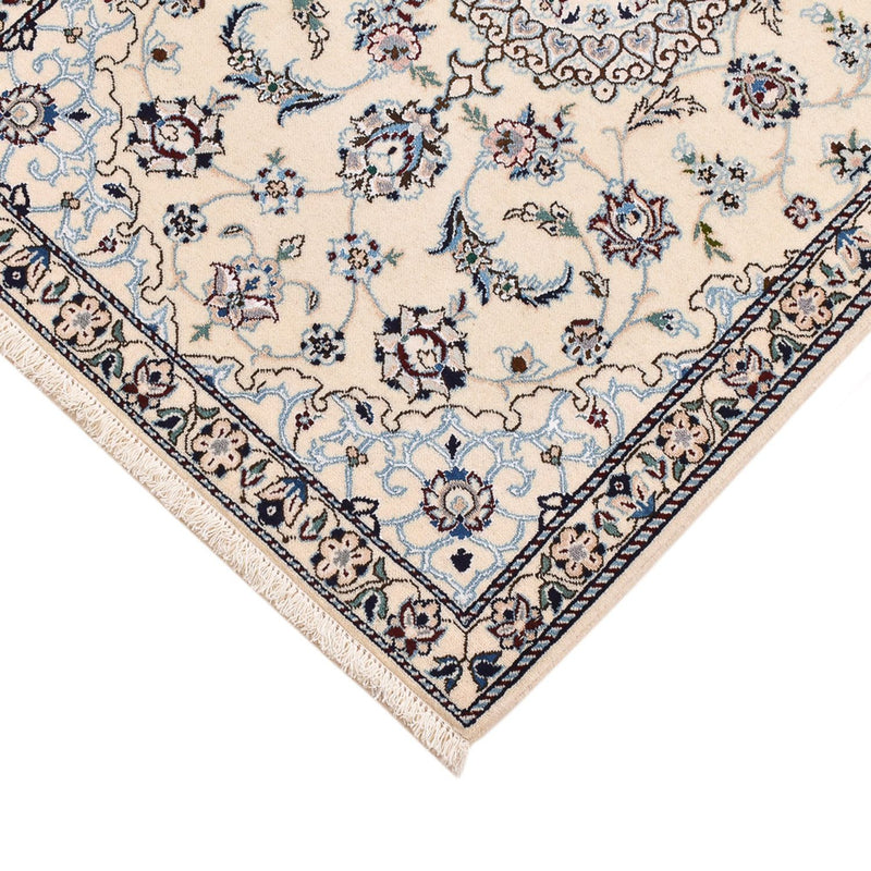 Perzisch tapijt - Nain - Koninklijk - 96 x 64 cm - lichtgrijs